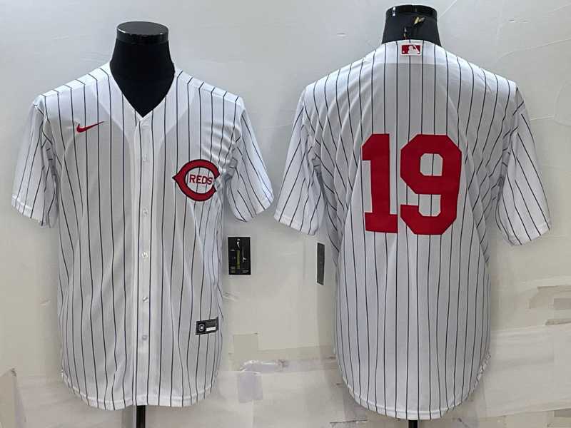Men%27s Cincinnati Reds #19 Joey Votto 2022 White Field of Dreams Stitched Baseball Jersey